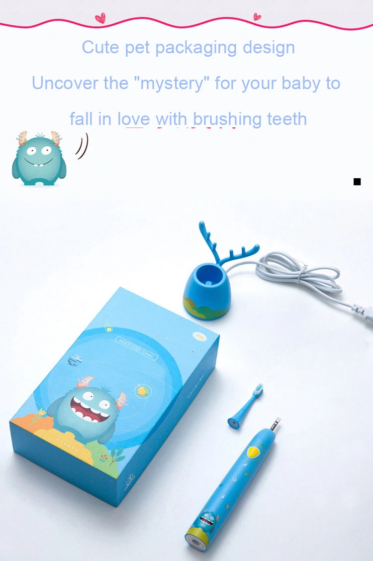 Sonic Electric Wholesale Soft Bristle USB Rechargeable Children&prime;s Toothbrush