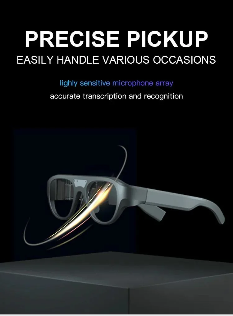 Lightest Carry Clear Vision Intelligent Interaction Smart Ar Glasses