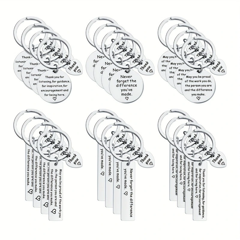 Promotional Popular Inspirational Perfect Appreciation Thanksgiving Gifts Metal Keychains