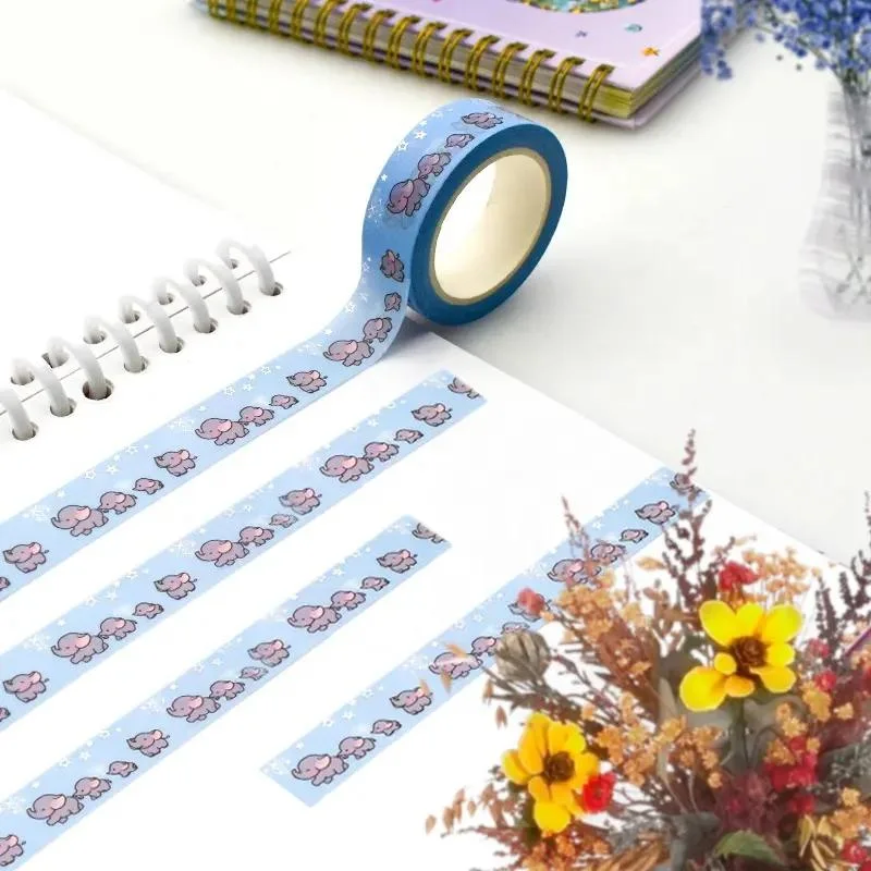 Japanese Decoration Printed White Paper Block Washi Tapes Set Sticker Stationery Tapes