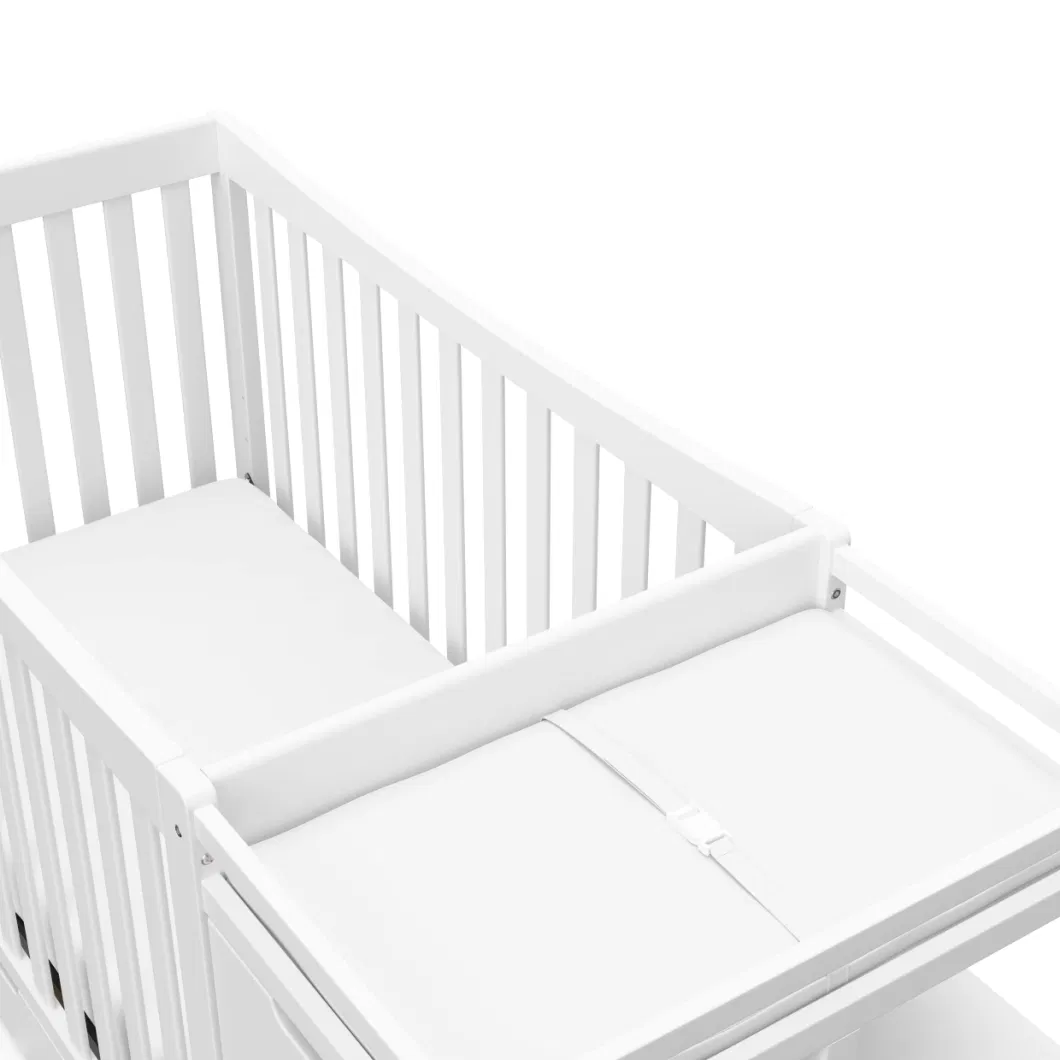 Remi All-in-One Convertible Crib Drawer Attached Changing Table