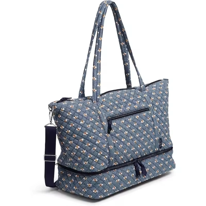 Promotional Hot Style Versatile and Comfortable Women&prime;s Cotton Deluxe Tote Travel Bag