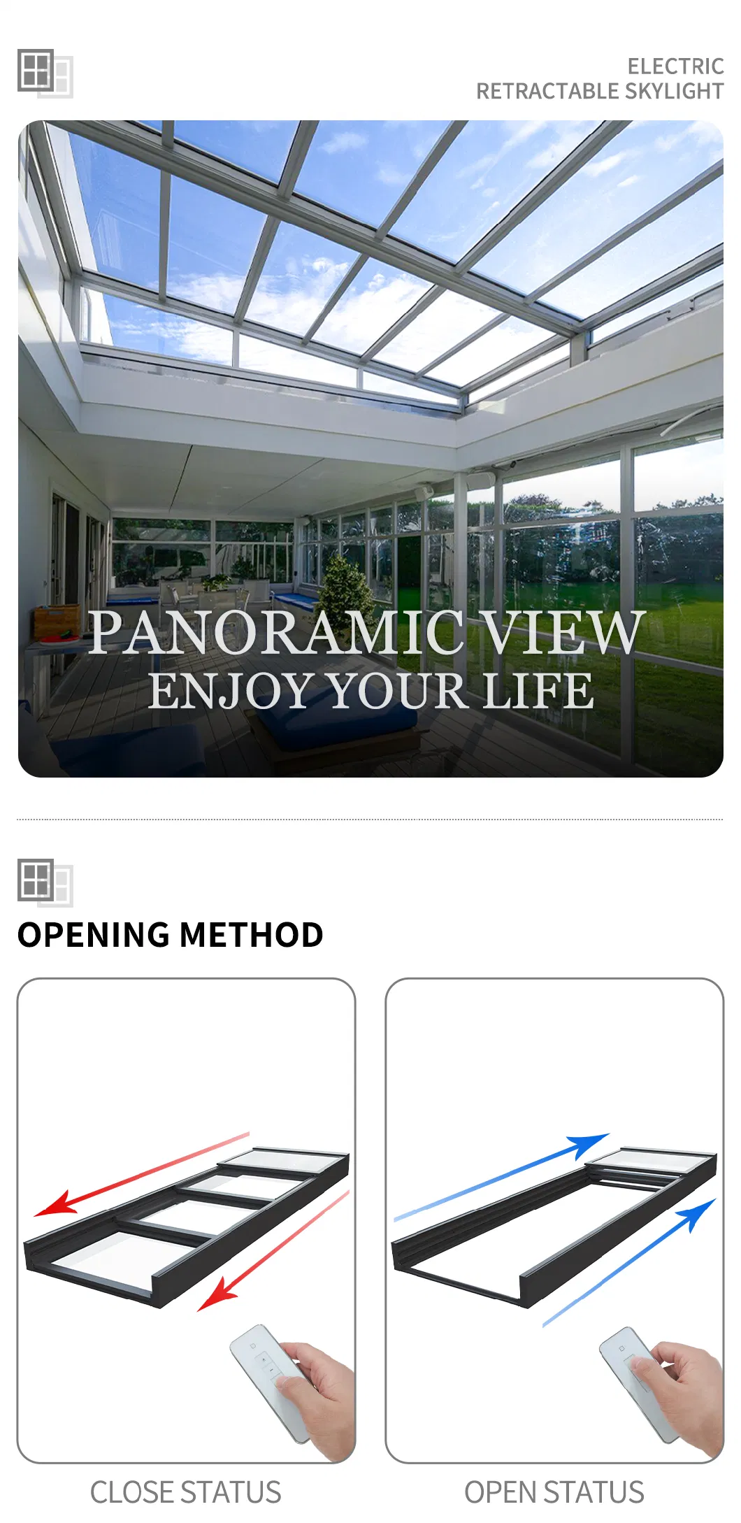 Easily Install Sturdy Frame Fixed Glass Design Patio Cover Attached to House