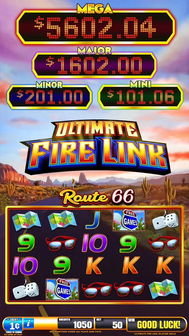 Ultimate Fire Link Multigame 43 Inch Curve Video Arcade Slot Game Machine