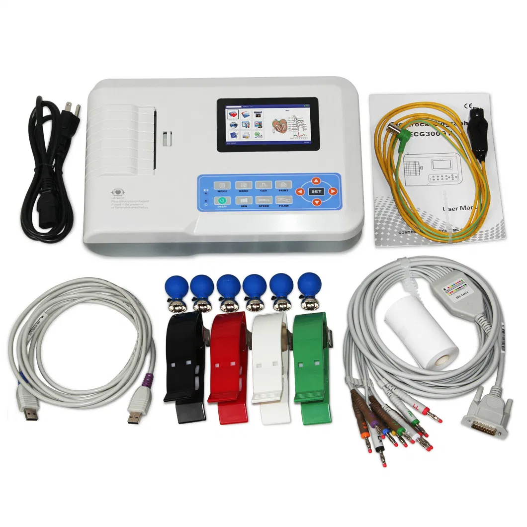 New Upgraded Intelligent Three-Channel ECG Machine / Electrocardiograph Machine Mslec37