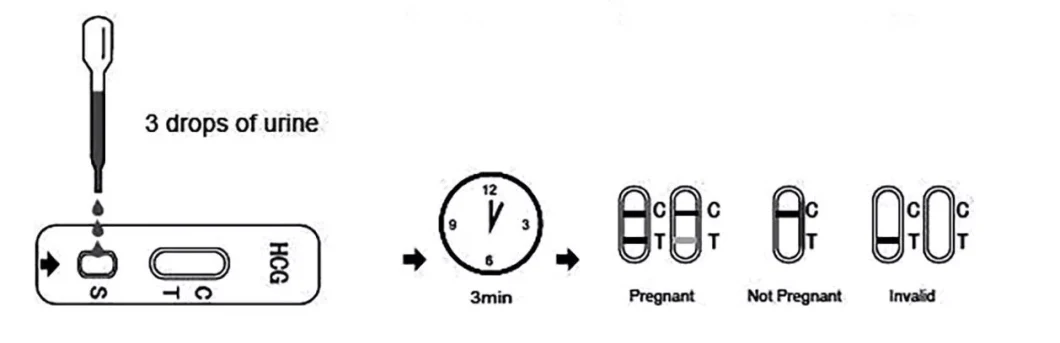 High Accurate Rapid Urine Test Device Medical HCG Cassette Pregnancy Test