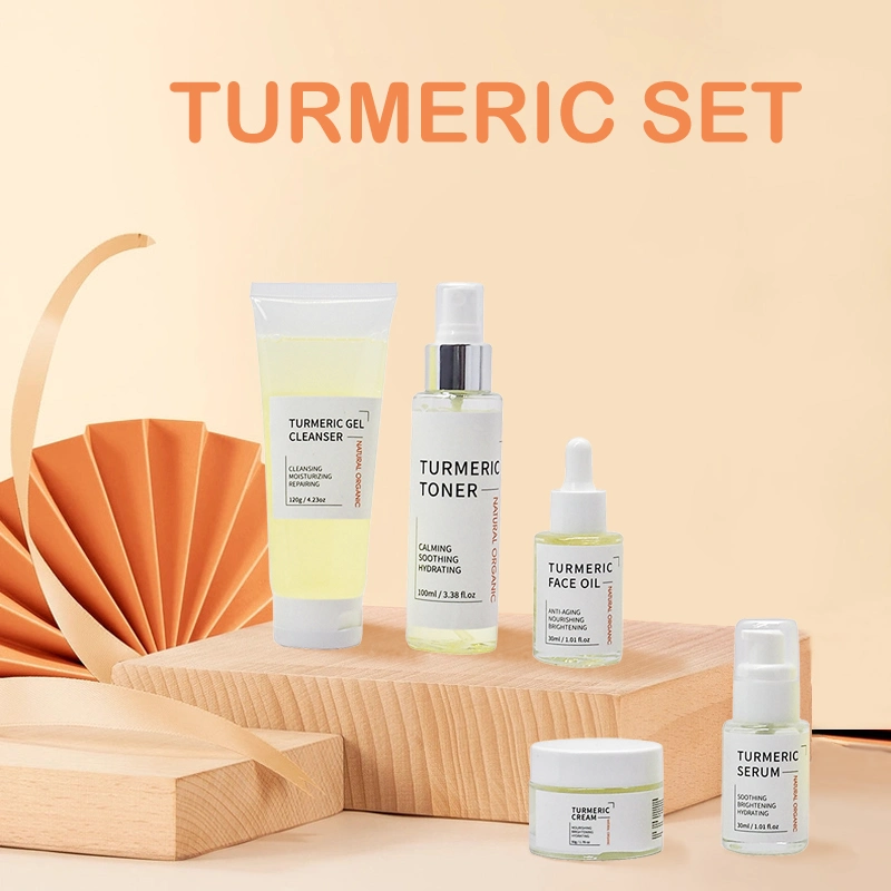 Beauty Cosmetics Skin Care Anti Aging Moisturizing Turmeric Skin Care Set