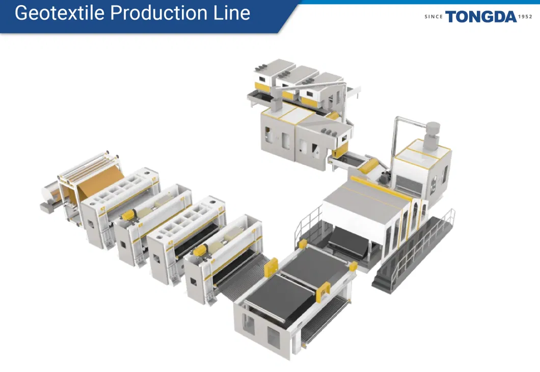 Nonwoven Production Line Geotextile Production Line Fabric Needle Punching Loom Nonwoven Machine