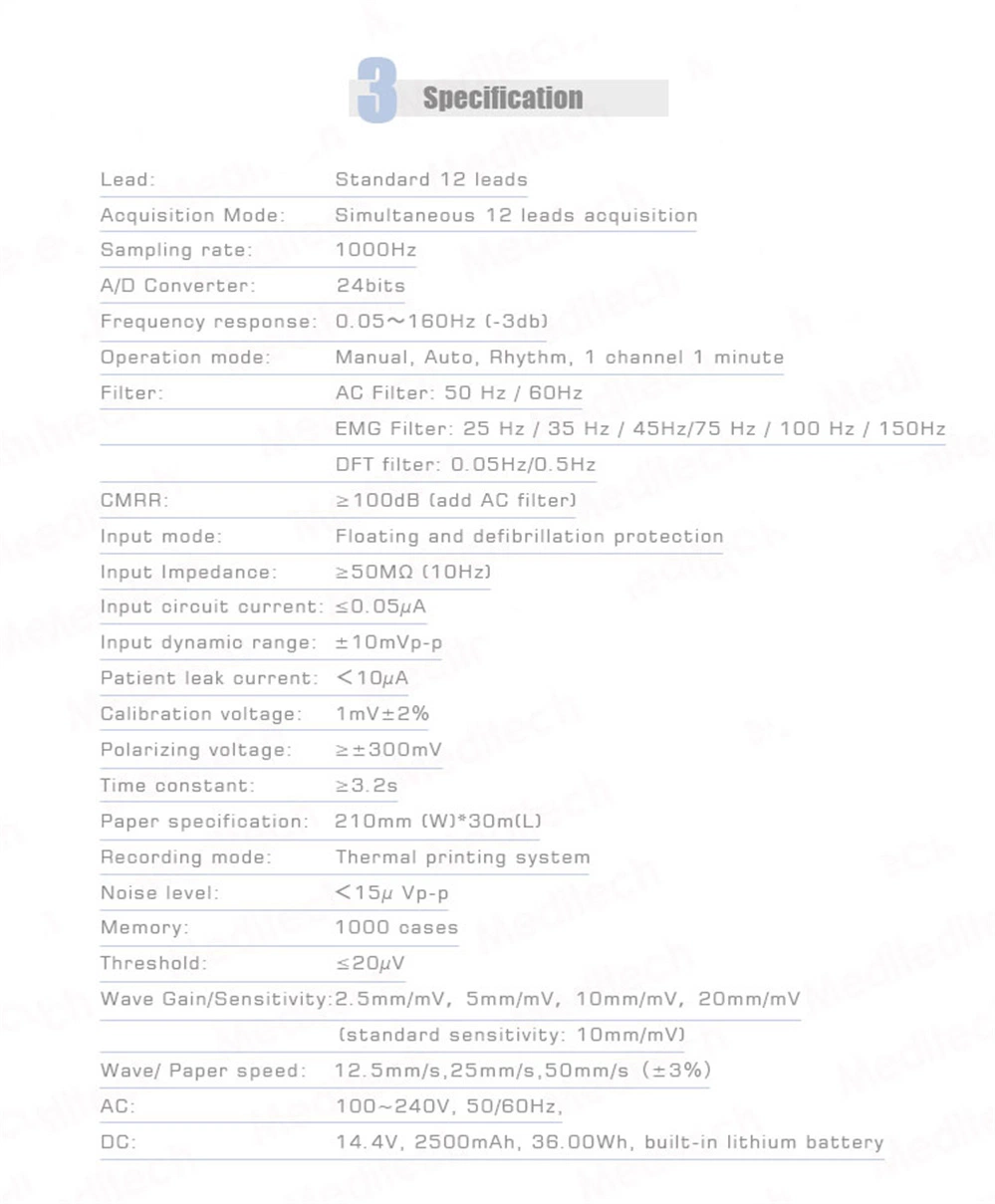 Factory Price Patient Electrocardiograph Monitoring Equipment 12 Channel ECG Machine