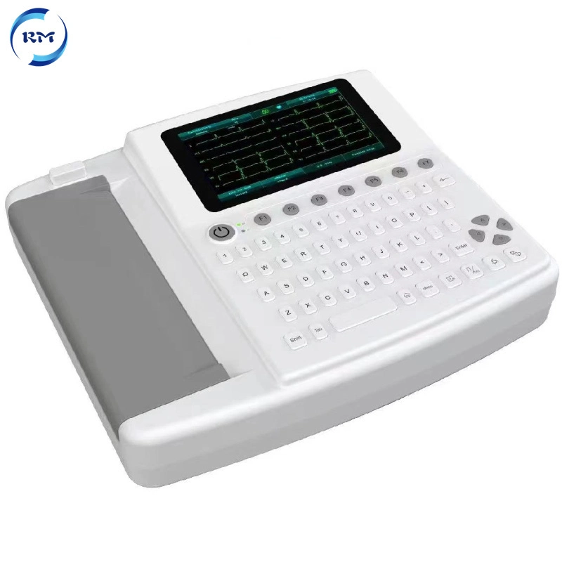 ECG Machine EKG Monitor Hospital Color Display Screen12 Channel Portable Device