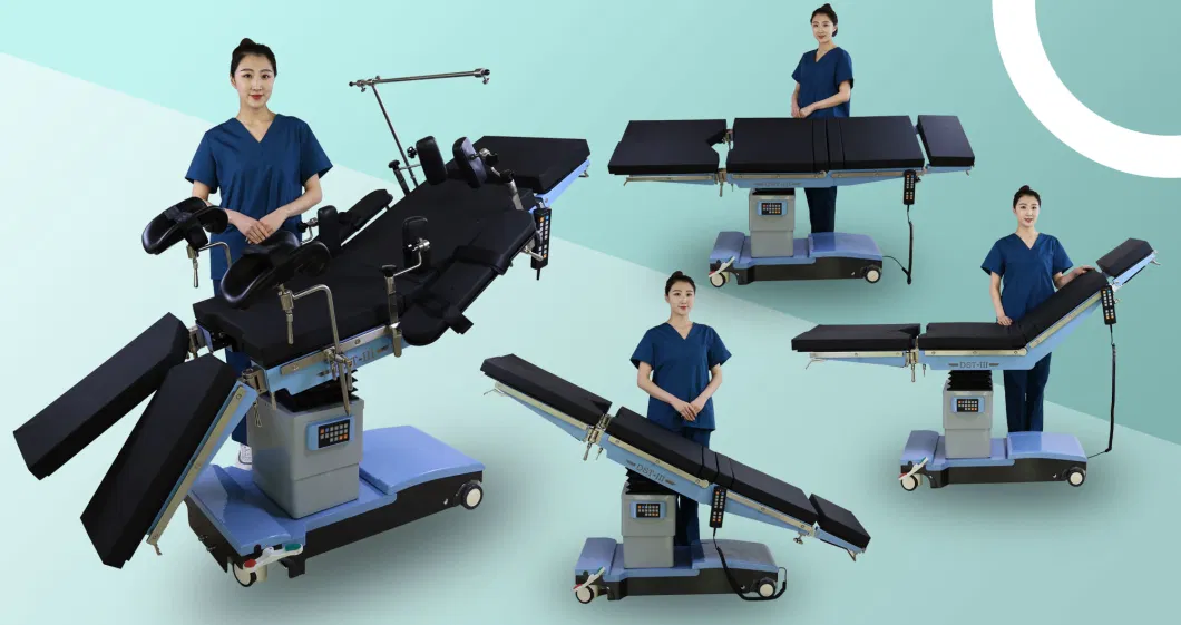 German Technology Hydraulic Transmission Structure Uniform and Stable Moving Speed Hospital Electric Surgical Table Top Operating Table manufacturers