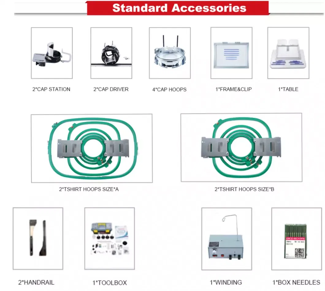 Best Price 4 Head Embroidery Machines for Garment