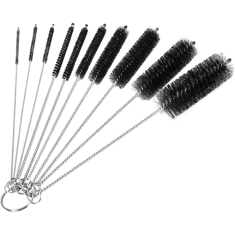 Promotional Hot-Selling Great Quality Wholesale 10PCS Nylon Narrow Neck Bottle Cleaning Brushes