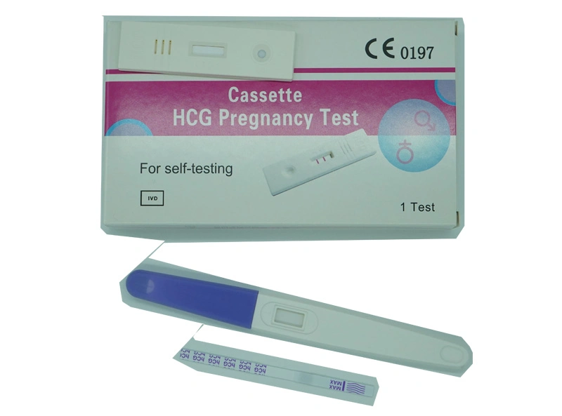 China Manufacture CE Approved Female Home Pregnancy Test Medical HCG Cassette Midstream Strip Test Kit