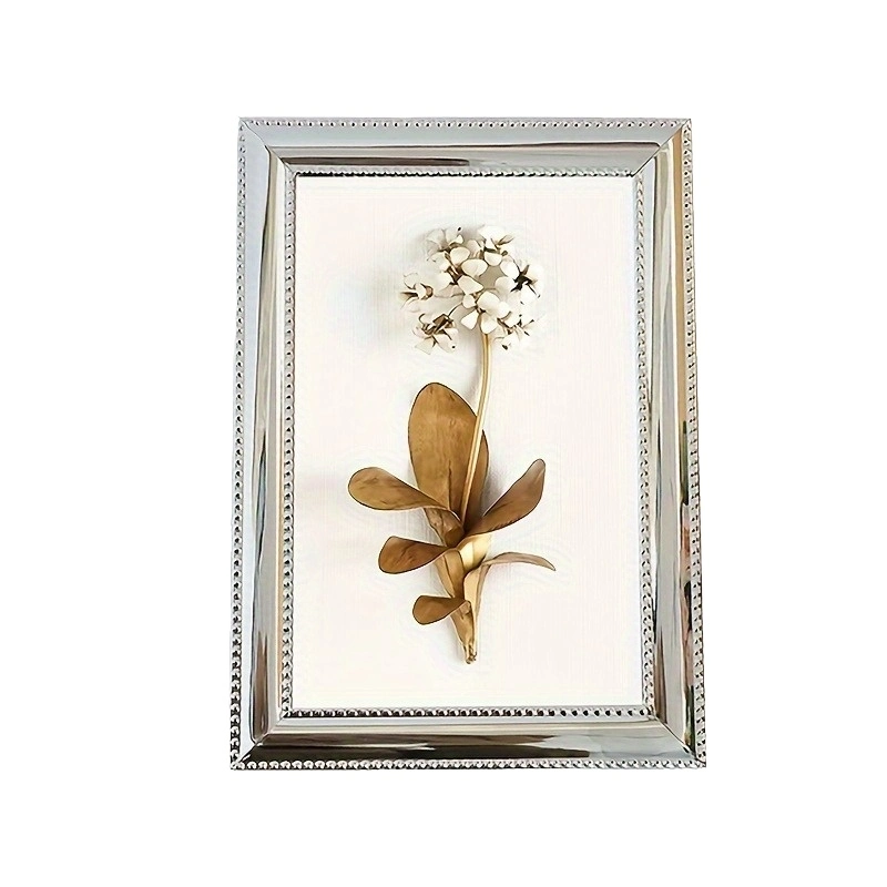 Promotional Modern Style Silver Tabletop Metal Frame Home Decor Gift Fashion-Accessories