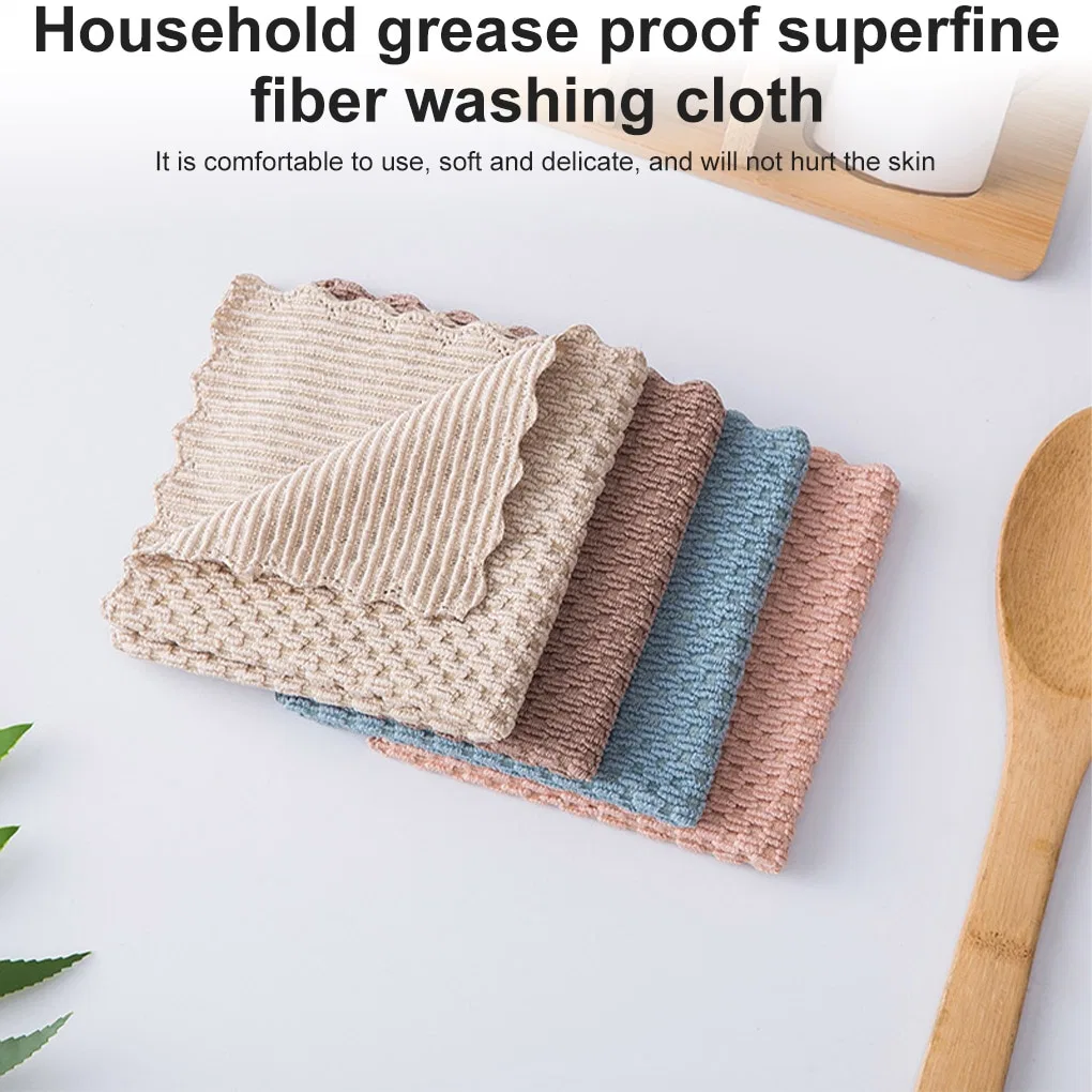 Super Absorbent Anti-Grease Microfiber Washing Towel Wiping Cleaning Cloth