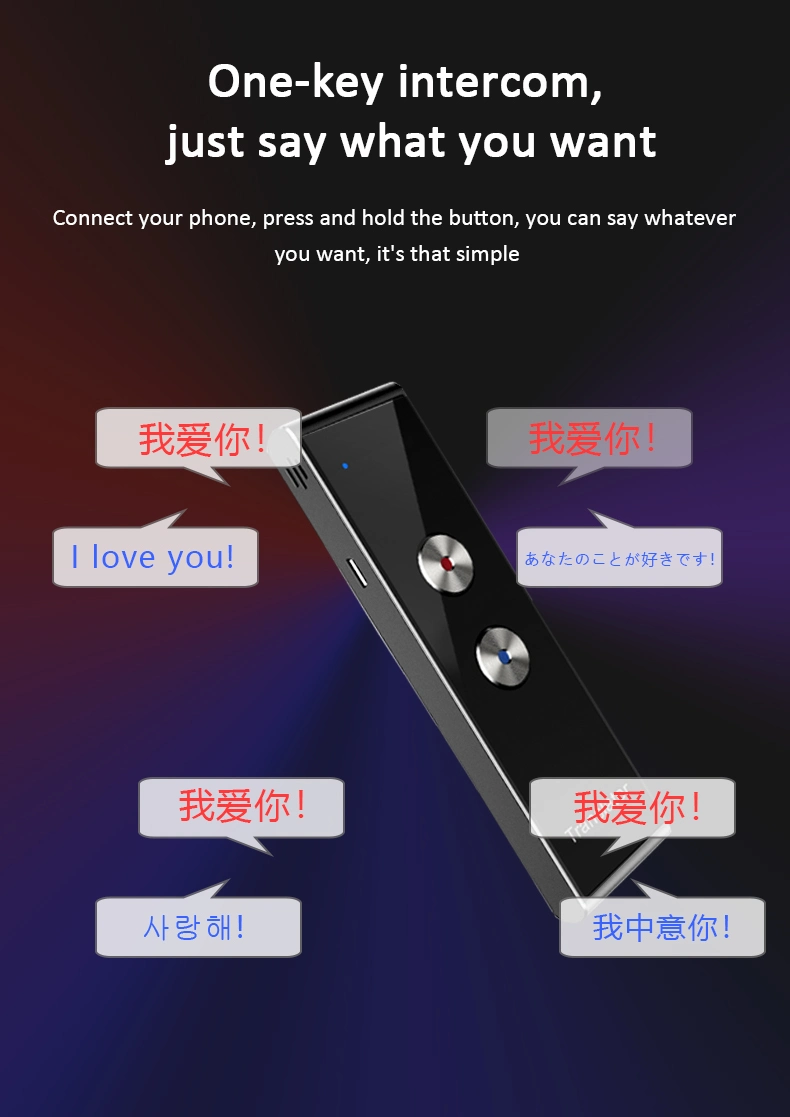 T8 96 Languages Intelligent Learning Machine Translator Bluetooth Multi Language Translator Voice Translator Stick Translator