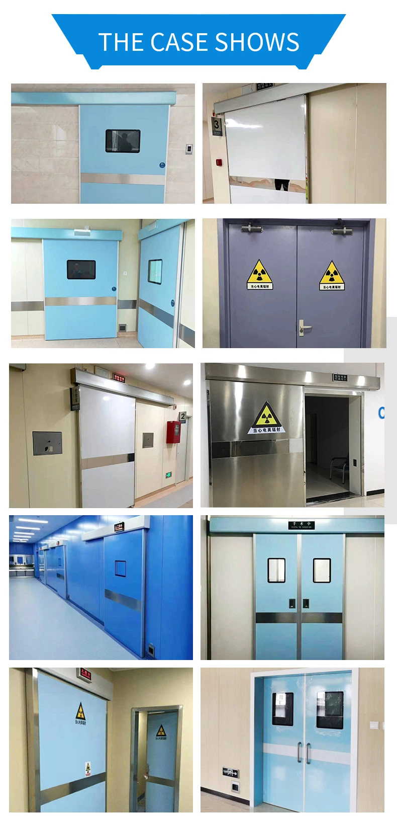 Airtight Door Hospital Double Access Control Hospital Unit Automatic Translation Door Medical Special