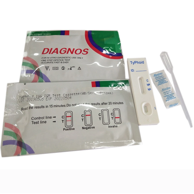 Medical Disposable Diagnostic Typhoid Igg/Igm Rapid Fever Test Kit