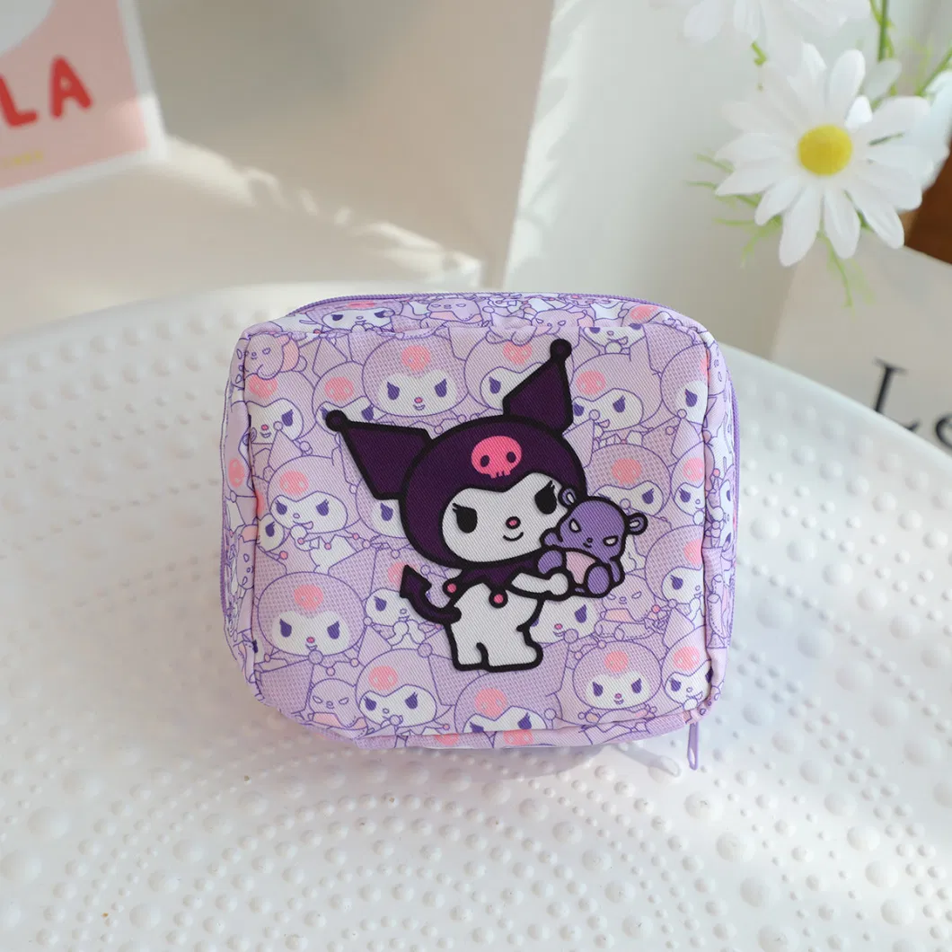 Japanese Cute Long Cartoon Tampon Storage Makeup Bag