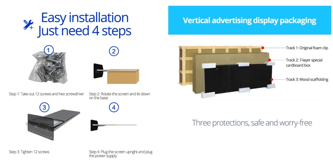 43 Inch Semi-Outdoor USB Based Digital Signage Displays for Hospital Hall