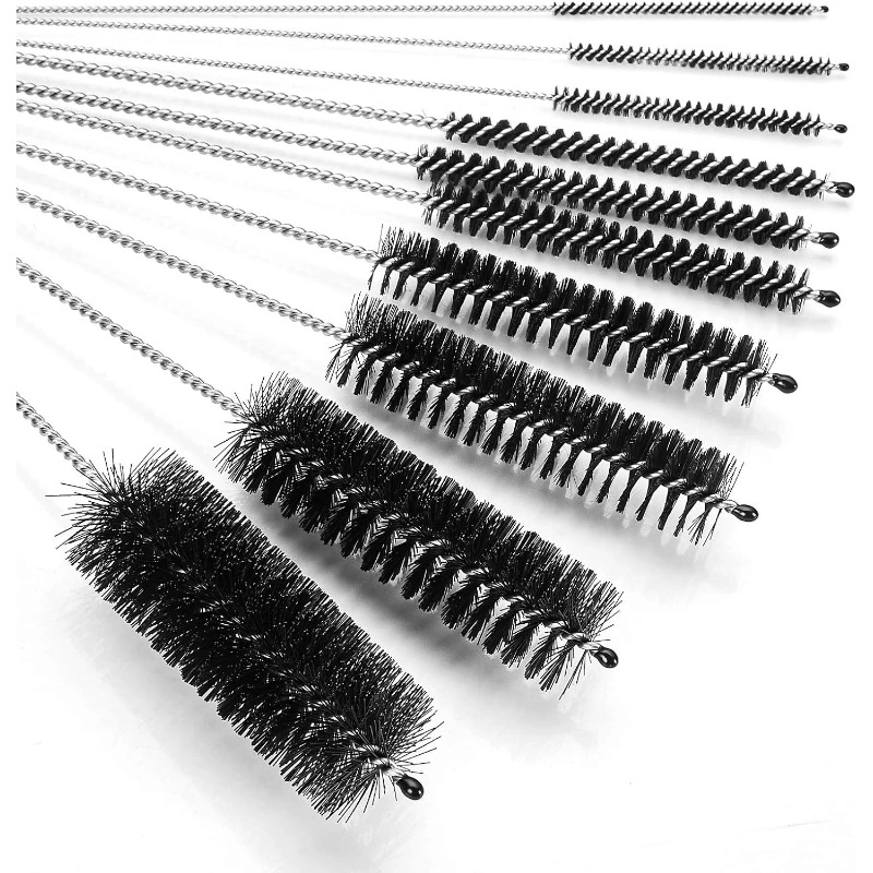 Promotional Hot-Selling Great Quality Wholesale 10PCS Nylon Narrow Neck Bottle Cleaning Brushes