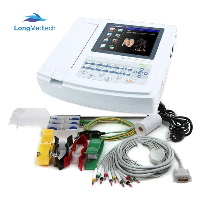 ECG1200g CE Touch Screen 12 Channel ECG Electrocardiogram Machineecg Machine