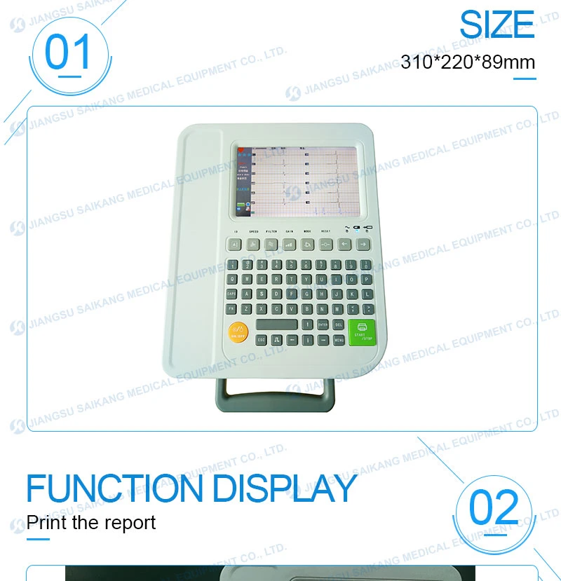 FDA Factory Comfortable Portable ECG