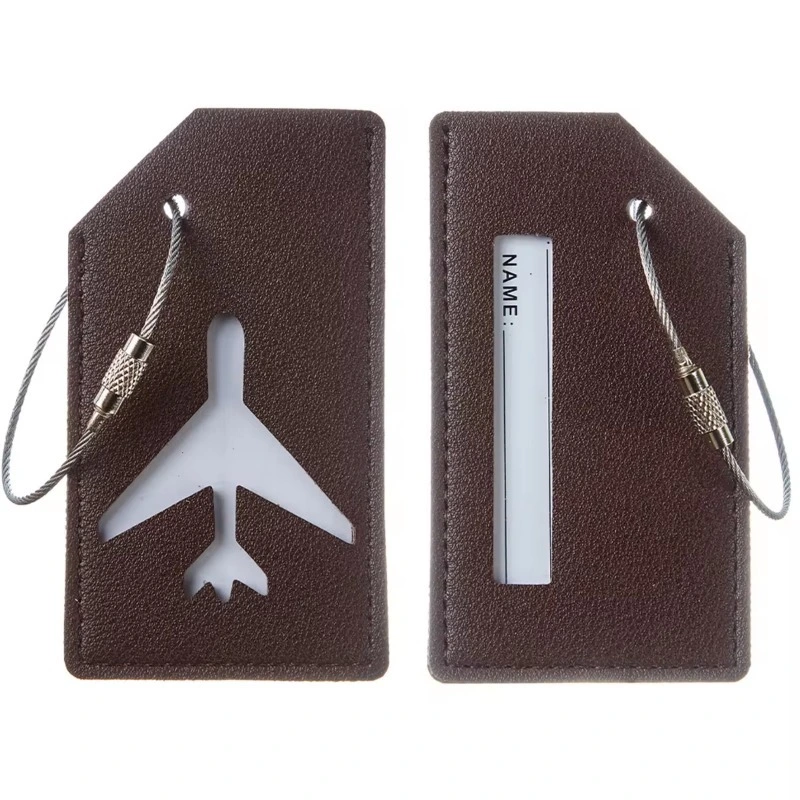 Promotional Wholesale Price Luxury Travel Accessories Airplane Leather Passport Holders