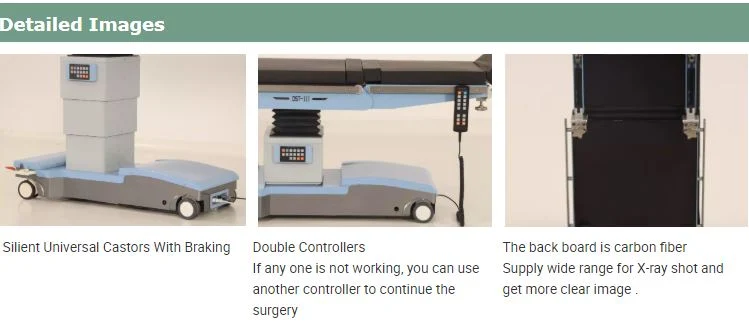 Surgical Instrument Hand Control Surgical Operating Table for Various Surgeries