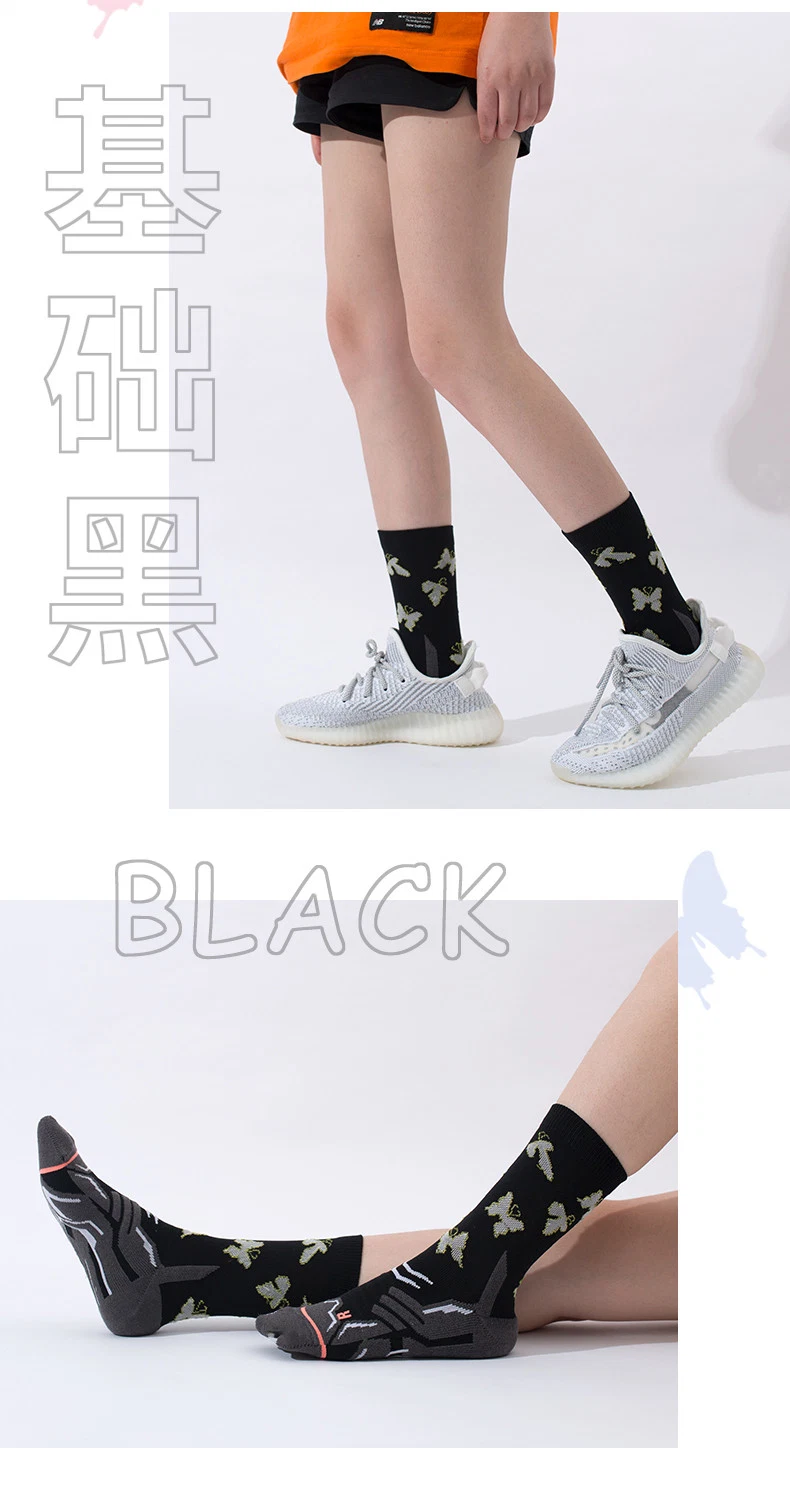 Gym Street Wear Sport Stocking School Children Custom Manufacturer Circulation Nursetravel Cycling Luminous Night Running Medical Cotton Women Sock