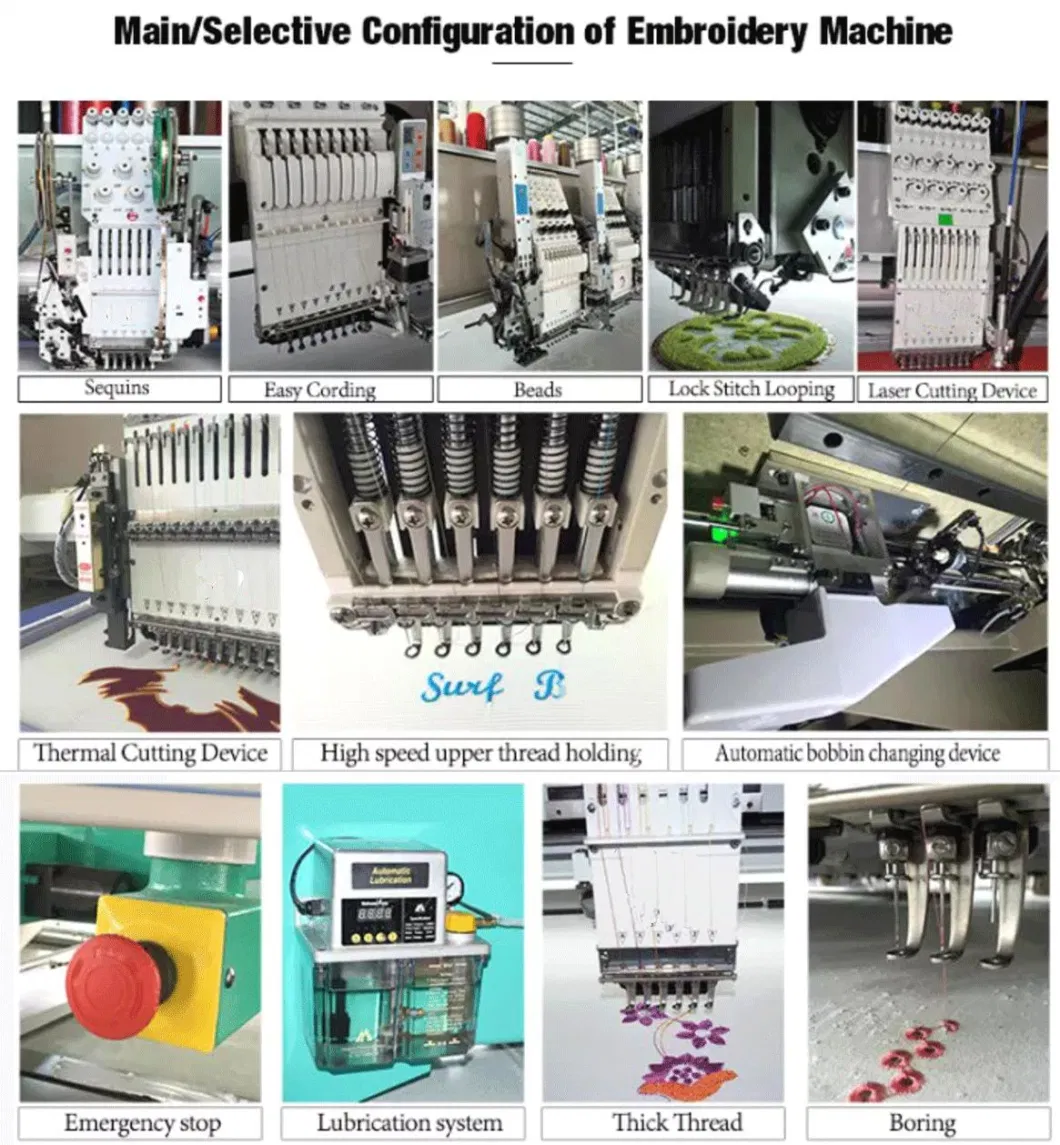 Best Price 4 Head Embroidery Machines for Garment