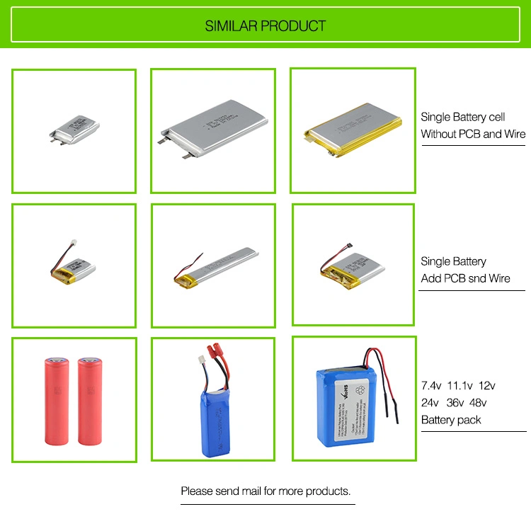 Energy Storage System Rechargeable Kc RoHS 2000mAh 634169 High Capacity Li Ion Battery for Interpreter