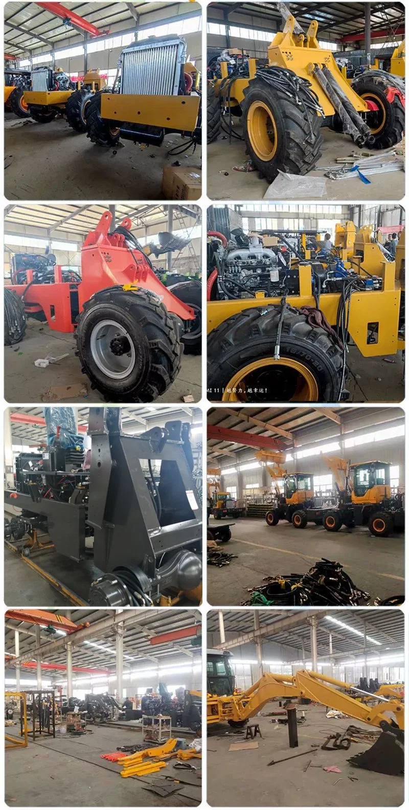 Factory Supply Directly China Brand 6 Ton 8ton Hydraulic Backhoe Loader Mini Wheel Loader Digger for Sale