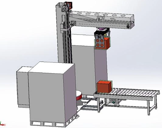 Single Column Conventional Palletizer Case Palletier Depalletizing Machine