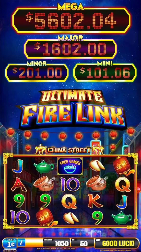 Ultimate Fire Link Multigame 43 Inch Curve Video Arcade Slot Game Machine