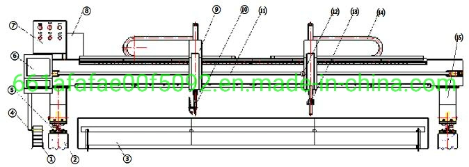 Straight Cutting Torch with Plasma and Flame Machine