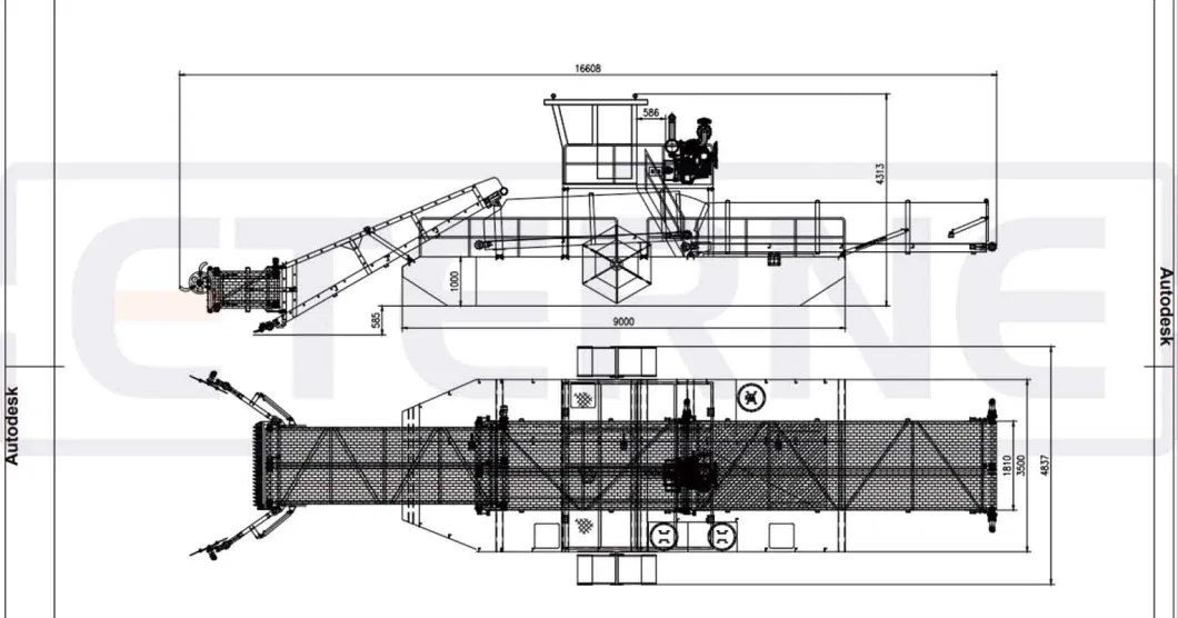 Fully Hydraulic Aquatic Grass Garbage Salvage Equipment