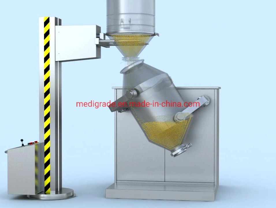 Pharma Pharmaceutical Lab Laboratory Rotating Powder Blending Machine