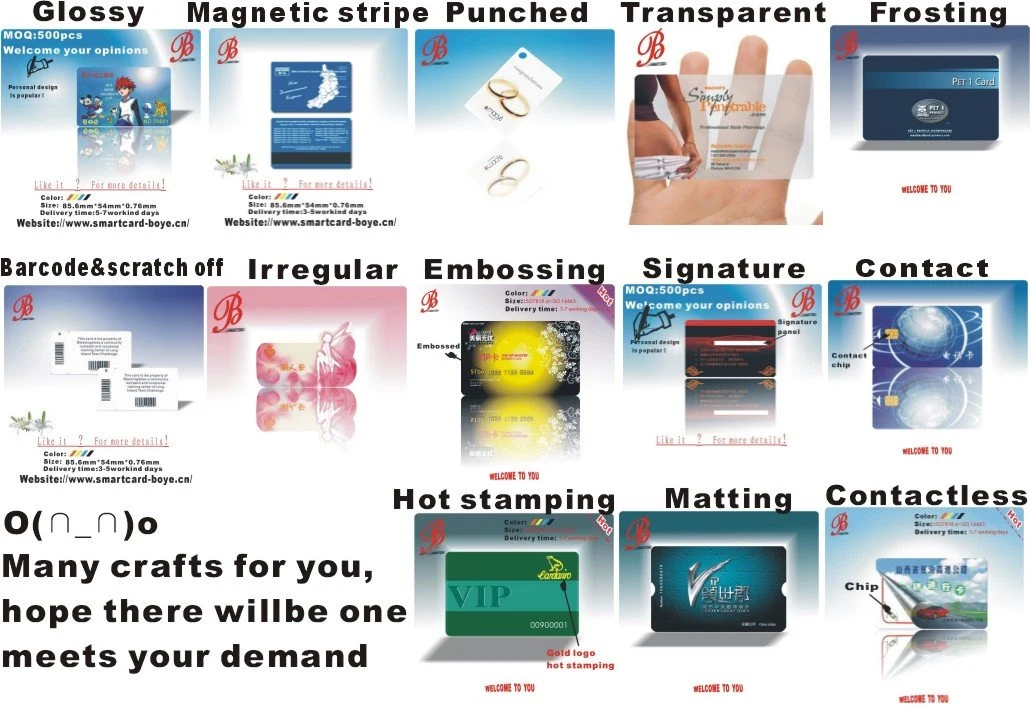 Free Sample Contact IC Card with FM4442/4428 Chip