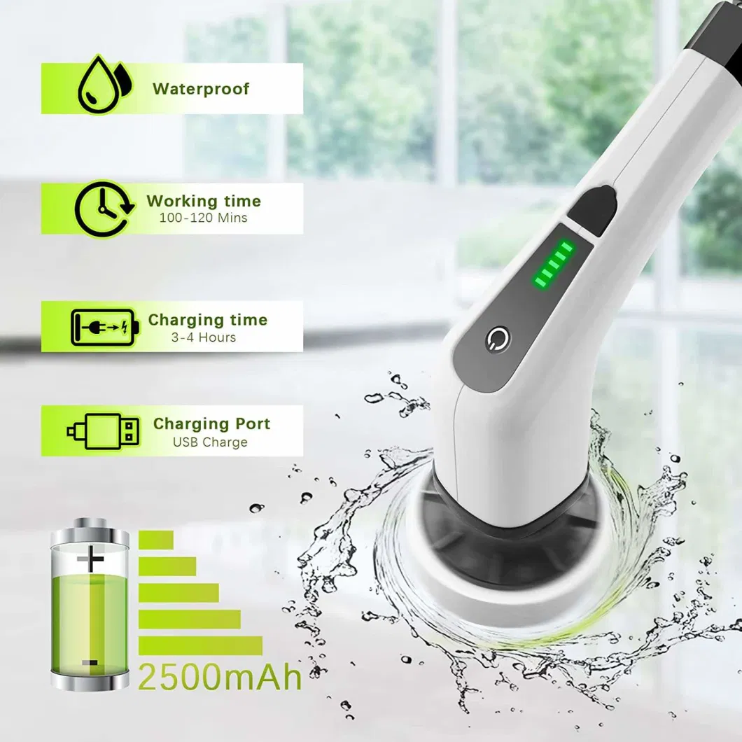 Rechargeable Electric Home Electric Wireless Cleaner Cleaning Brush