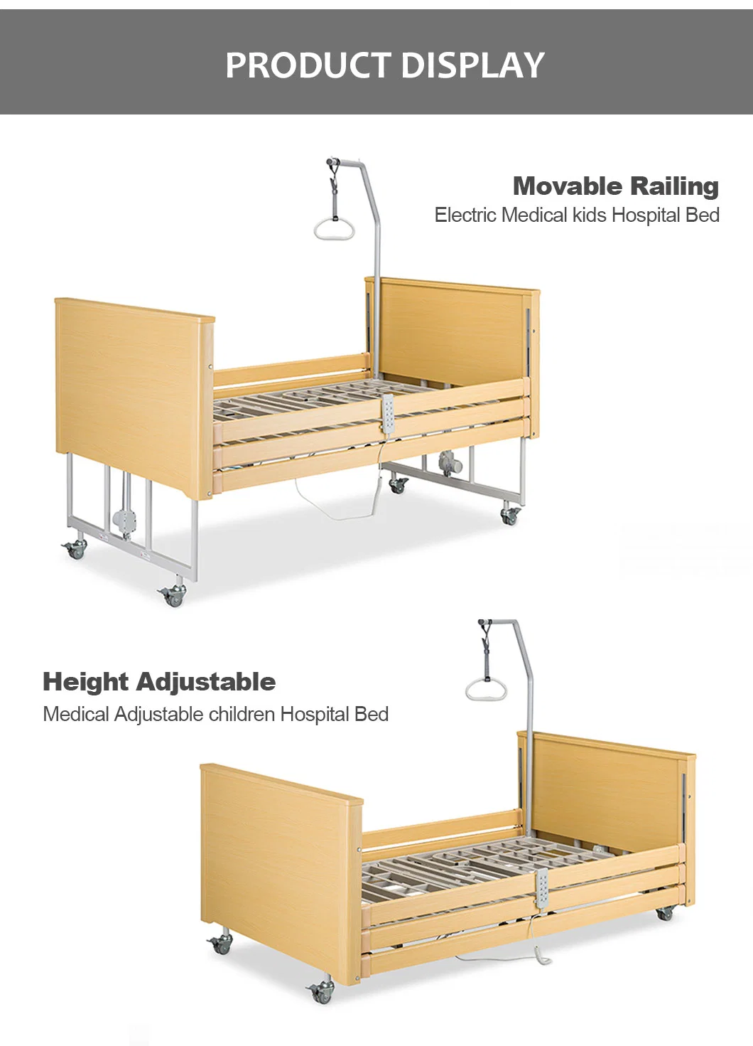 High Quality Custom Medical Hospital Furniture Institution Nurse Transfer Bed for Sale