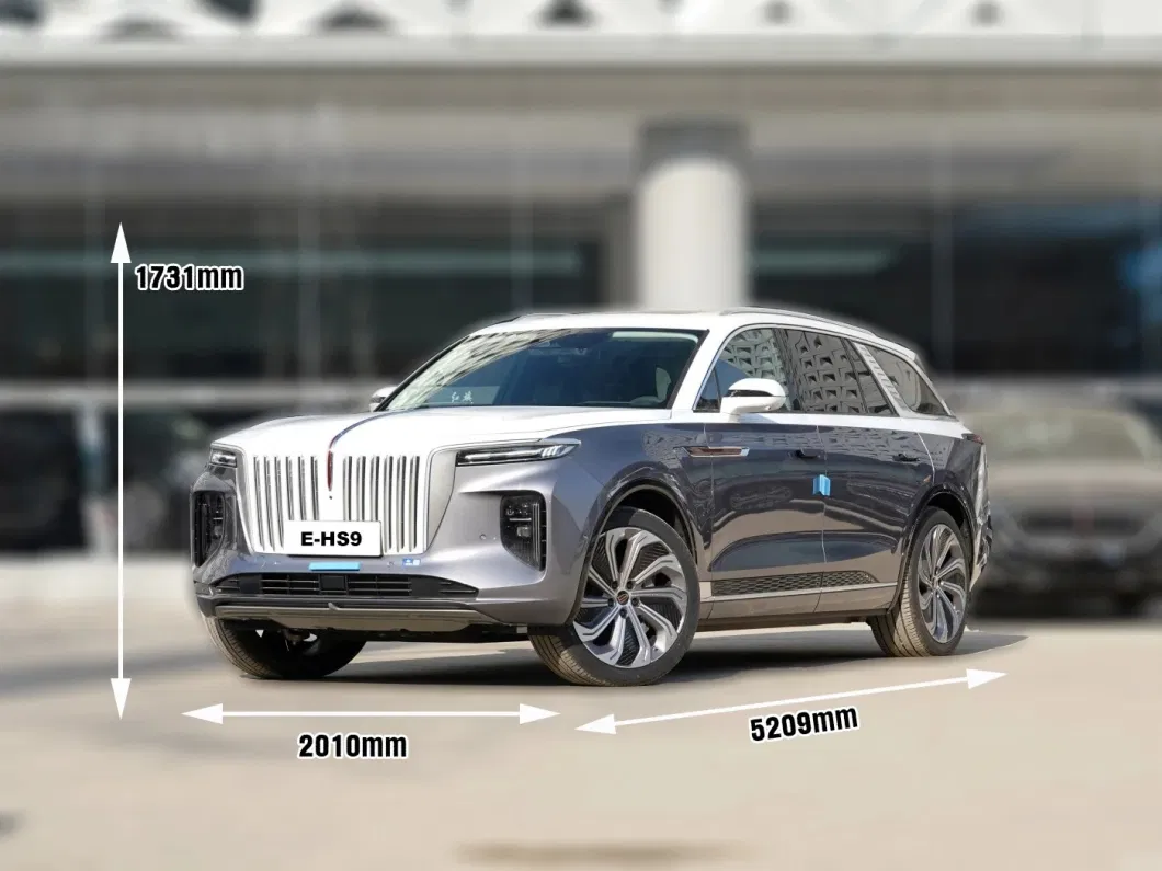 2023 New Hongqi E-HS9 6 Seats with Double Color and English Version EV Car SUV Range