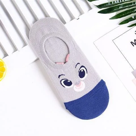 New Ins Japanese College Cotton Silicone Boat Invisible Sweet Girl Students Socks