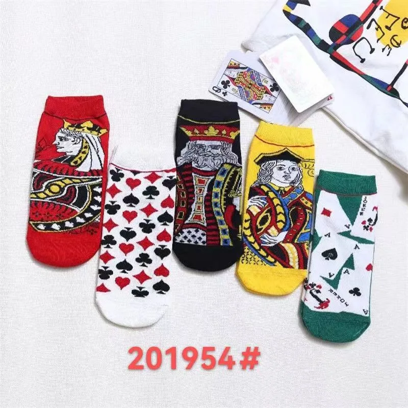 Wholesale Cotton Bright Red Cartoon Christmas Lovely Japanese Socks