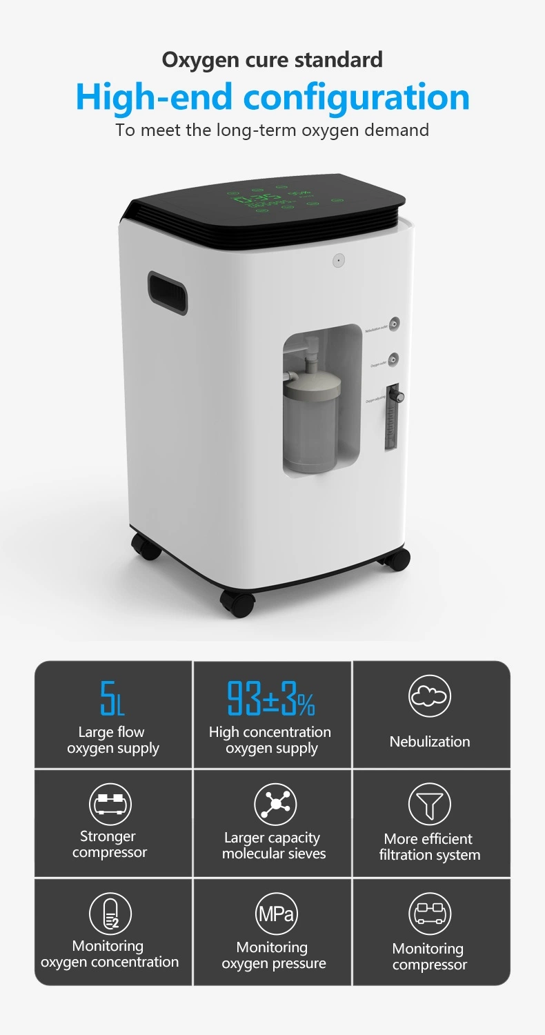 Price of Mini Portable Oxygen Concentrators Medical Generator for Household Use in Hospitals and Institutions