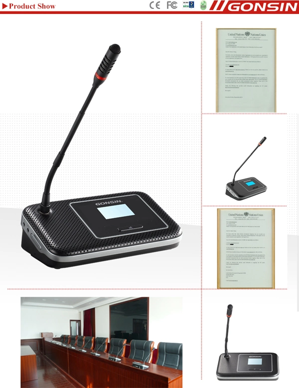 Wireless Conference System with 4.3 Inch LCD Touch Screen