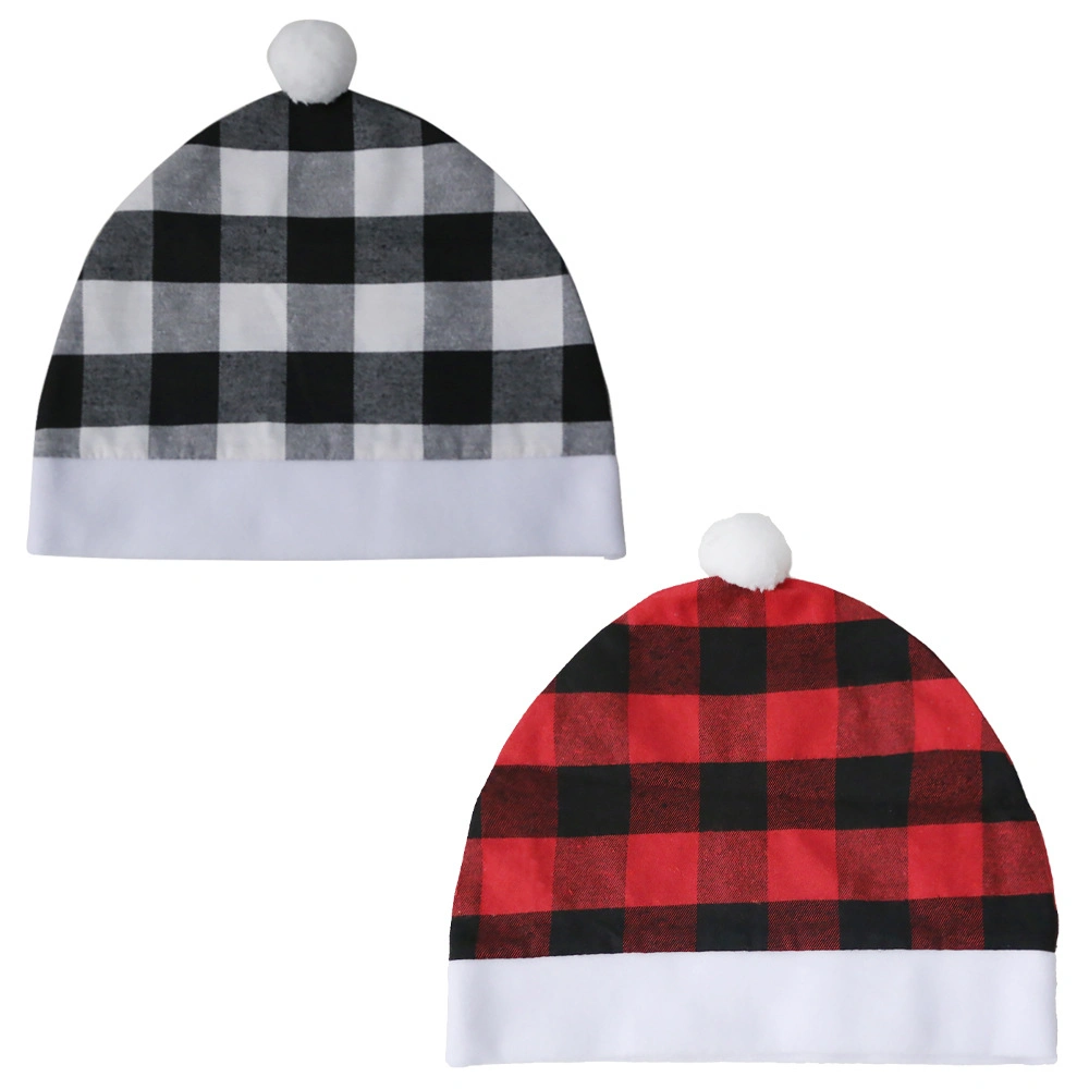 Christmas Decoration Supplies Thickened Plaid Car Cushion Seat Back Cover Holiday Scene Decoration