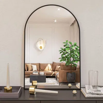 Manufacturers Custom Metal Framed Full Length Dressing <a href='/vanity-mirror/'>Vanity Mirror</a>s Arched Home Hotel Furniture Wall Mirror