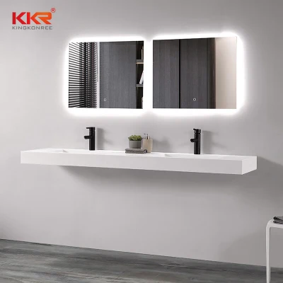 Square Anti-Fog Frameless LED Lighted Hotel Luxury <a href='/bathroom-mirror/'>Bathroom Mirror</a>